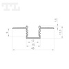 LED GK18-7 Profil 3000 mm anoda (nr kat 9618703)