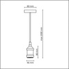 Lampa oprawa wisząca Chrom Zwis E27