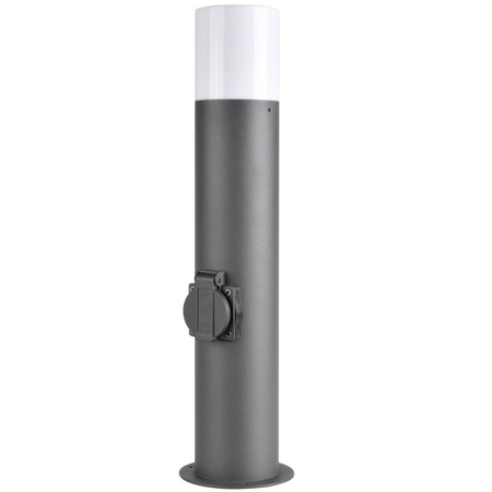 Lampa zewnętrzna DALLAS 44cm z gniazdem max 2500W grafit 1xE27