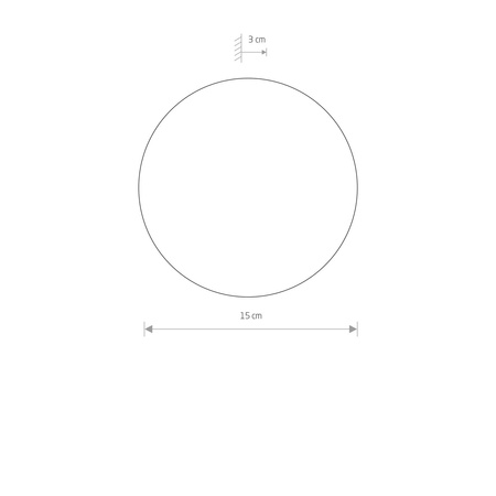 Nowodvorski Kinkiet czarny RING LED S 