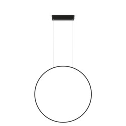 Lampa wisząca Mirror czarna LED CCT