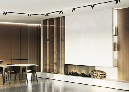 Nowodvorski Lampa sufitowa listwa czarna reflektor MONO CORNER 2x150