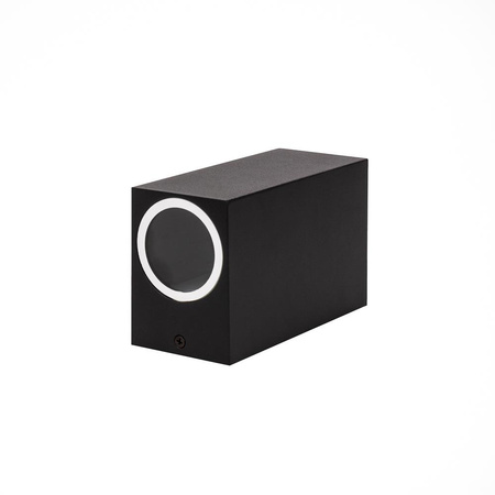 Kinkiet Ścienny V-TAC GU10 Aluminium Kwadrat Czarny Góra Dół IP44 VT-7652