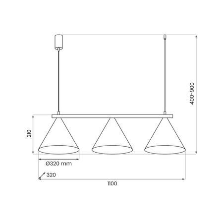 Lampa wisząca CAPITAL TAUPE 3xGX53