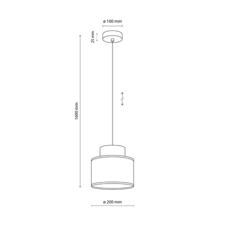 Lampa wisząca Dou White JUTA E27