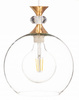 Lampa wisząca duża szklana kula oprawa kryształ Glamour 1xE27