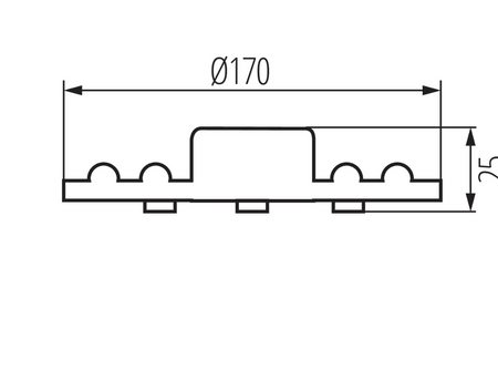 Wkład do plafonu LED 18W-24W ze zmianą barwy światła CCT na magnesy 4000K