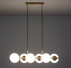 Lampa Wisząca szklane białe kule Amatler 6xE27