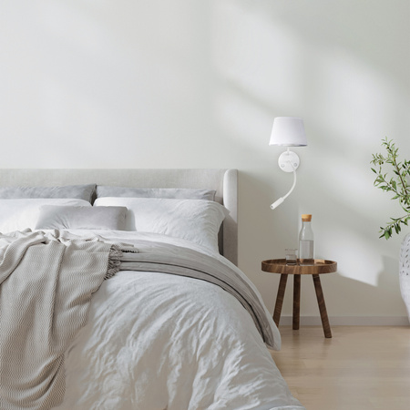 Kinkiet MAJA White USB+E27