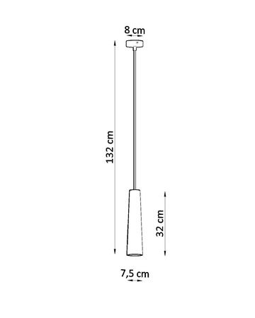 Lampa wisząca ceramiczna ELECTRA