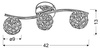 Lampa sufitowa listwa 3X40W G9 chrom STARLET 93-85934