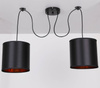 Lampa wisząca czarna 2xE27 Candida P 32-00842