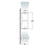 Kinkiet FRANCA 90-2L szary Y GU10 LED 2x3,5W 4000K