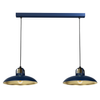 Lampa wisząca FELIX NAVY BLUE/GOLD 2xE27 granatowo złota