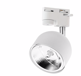 Reflektor szynowy AR111 GU10 biały 1 fazowy Track Light