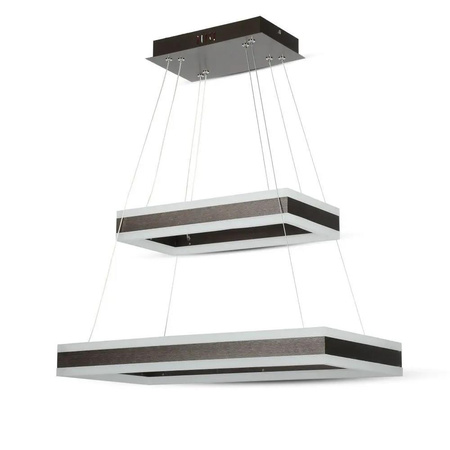 Oprawa Zwieszana LED V-TAC 100W Soft Light Chandelier Ściemnianie Kawowy VT-101-2D-C-N 3000K 6300lm 3 Lata Gwarancji