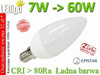 Żarówka świeczka LED E14 7W=60W Zimna