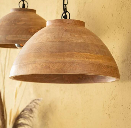 Lampa Wisząca z Drewna Naisha E27