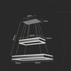 Oprawa Zwieszana LED V-TAC 100W Soft Light Chandelier Ściemnianie Kawowy VT-101-2D-C-N 3000K 6300lm 3 Lata Gwarancji