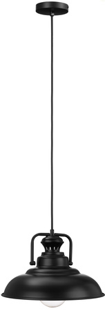 Lampa wisząca Rustykalna z łańcuchem czarna 1xE27