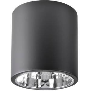 Oprawa natynkowa JUPITER 17 MD-5011 okrągła czarna metalowa 1xE27