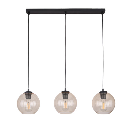 Lampa wisząca CUBUS BURSZTYN 3xE27 listwa