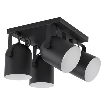 Lampa sufitowa SPECTRA BLACK 4xE27 kwadrat
