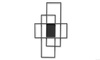 Plafon lampa LED Galaxis Hydra 126W 90x50x8 cm czarny