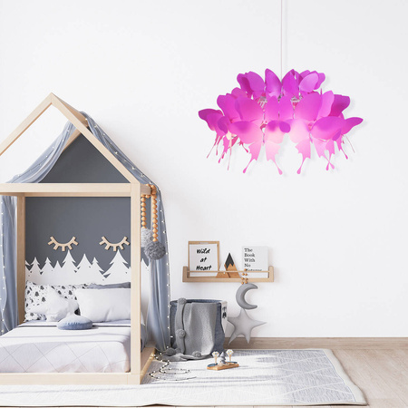 Light prestige Farfalla 1 wisząca ciemny róż LP-3439/1P dark pink