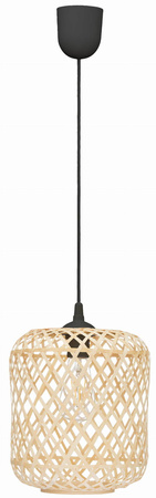 Lampa wisząca BOHO bambusowa czarna 25cm DMT248