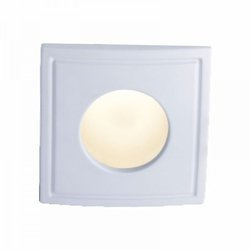 Oczko sufitowe kwadratowe IP44 białe Tico aluminium