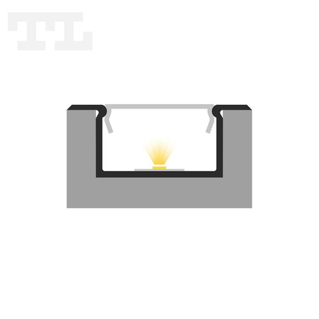 LED P14-2 Profil 1000 mm biały lakierowany (nr kat 8614210)