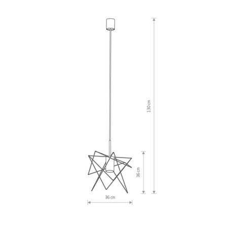 Nowodvorski Lampa wisząca metalowa czarna GSTAR