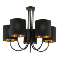 Lampa sufitowa TORENS Black 5xE27