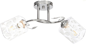 Lampa sufitowa klasyczny żyrandol plafon Sofia chrom  2xE27