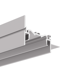 Profil do LED FOLED-50-BOK Kluś do sufitów napinanych srebrny surowy 3m