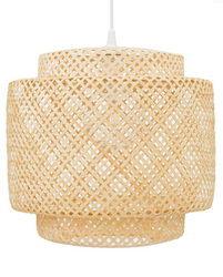 Lampa wisząca BOHO bambusowa biała 50cm TH06