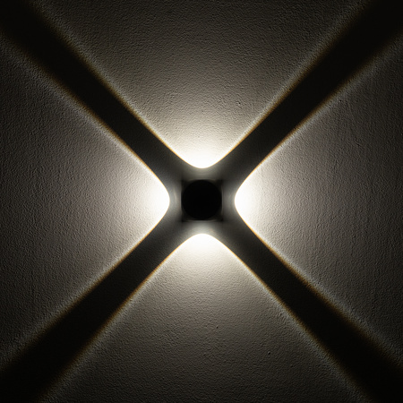 Nowodvorski Lampa ścienna zewnętrzna natynkowa czarna PATRAS LED 