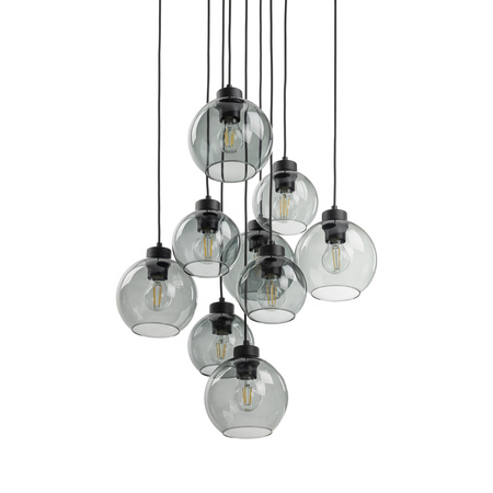 Lampa wisząca CUBUS GRAPHITE 9xE27 koło