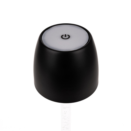 Lampka Biurkowa Nocna V-TAC 3W LED Ładowanie Ściemnianie Czarna 