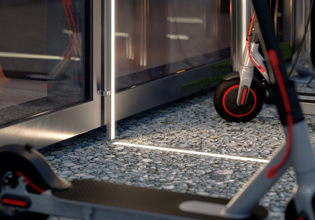 Lampa najazdowa liniowa  HR-MAX do kostki brukowej IP68 4,9W 4000K 1m