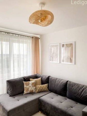Lampa sufitowa bambusowa plecionka biała NUSA 60cm 1xE27