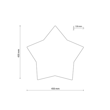 Lampa sufitowa STAR Linen 2xE27