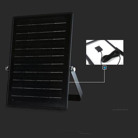 Projektor LED Solarny V-TAC 10W Pilot, AUTO, Timer, Czujnik Ruchu, IP65, CCT VT-411CCT 4000K+6000K 1500lm