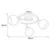 Lampa sufitowa K-C9530/3 z serii ATRIA