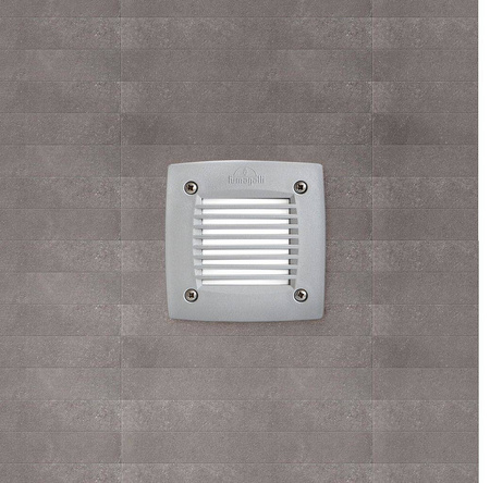 Oprawa elewacyjna ścienna LETI 100 SQUARE-GR wpuszczana szara Y LED GX53 3W 3000K
