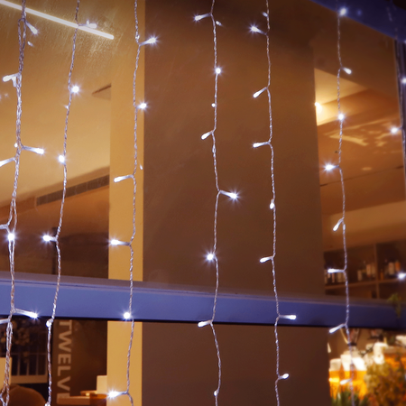 Kurtynka świetlna 300 LED barwa zimna 6500k IP44 3mx3m