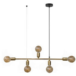 Lampa wisząca TOBI Gold 5xE27