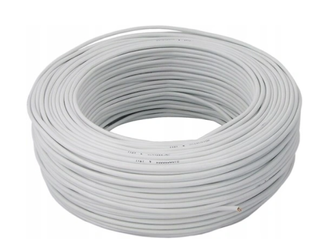 Przewód kabel alarmowy domofonowy YTDY 8x0,5 biały