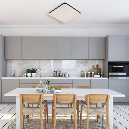 Light prestige Babilon plafon kwadratowy mały 4000K czarny LP-335/1C S 4BK square